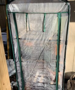 Gardman R687 4-Tier Mini Greenhouse, 27" Long x 18" Wide x 63" High,Black 38 C1mtBH2FsrS