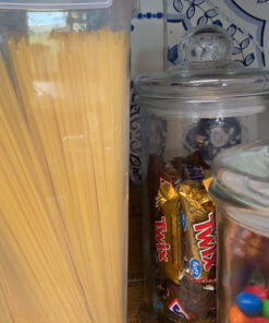 Anchor Hocking Apothecary Jar Canister Set with Ball Lid, 4-Piece Set, Clear Glass - 4 Piece Ball Jar Set 27 C1ndfGmMPbS