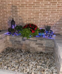 LOENDE Solar Red White and Blue Lights Outdoor, 72ft 200LED 8 Modes Waterproof Solar Powered July 4th Patriotic Lights Outdoor for Independence Day Garden Patio Yard Holiday Garden Party Red White Blue 20 C1nwYbsK8cS