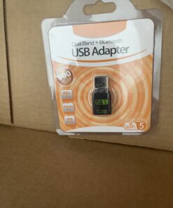 USB WiFi Bluetooth Adapter, 600Mbps Dual Band 2.4/5Ghz Wireless Network External Receiver, Mini WiFi Dongle for PC/Laptop/Desktop 41 C1oV5LIoQjS