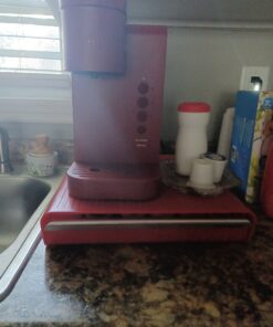 Mind Reader Single Serve Coffee Drawer, 36 Pod Capacity Countertop Organizer, 13.25" L x 12.75" W x 2.75" H, Red Coffee Pod Holder 48 C1ofxQMdPGS