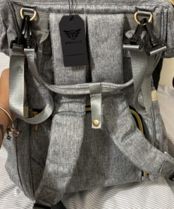 Mokaloo Diaper Bag Backpack, Large Baby Bag, Multi-functional Travel Back Pack, Anti-Water Maternity Nappy Bag Changing Bags (Light Grey) Light Grey 44 C1ouYYyehES