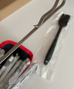 BearMoo Kabob Skewers 17" Stainless Steel BBQ Barbecue Skewers 7/20" Flat Metal Grilling Skewers Set, Reusable BBQ Sticks (Set of 12 +1 X Handy Storage) 12pcs 35 C1pJrlv9u6S