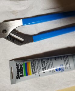 Channellock 440 Tongue and Groove Pliers | 12-Inch Straight Jaw Groove Joint Plier with Comfort Grips | 2.25-Inch Jaw Capacity | Laser Heat-Treated 90° Teeth| Forged High Carbon Steel | Made in USA, Black, Blue, Silver 19 C1pPWhVRGZS