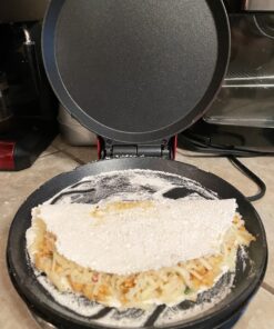 DASH 8” Express Electric Round Griddle for for Pancakes, Cookies, Burgers, Quesadillas, Eggs & other on the go Breakfast, Lunch & Snacks - Red 41 C1q8qnLZgaS