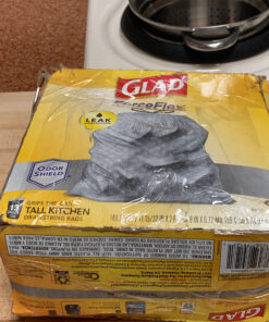 Glad Tall Kitchen Protection Series Drawstring Trash Bags -13 Gallon Grey Trash Bag - 90 Count 90 Count (Pack of 1) 61 C1qWB4Ze7sS