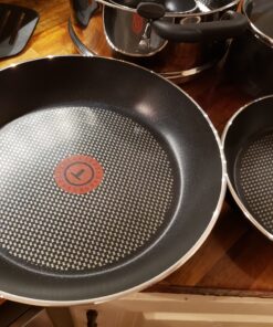 T-fal Experience Nonstick Cookware Set 12 Piece Induction Oven Safe 350F Pots and Pans, Dishwasher Safe Black 12-Piece Induction Nonstick 23 C1qpHtOk4AS