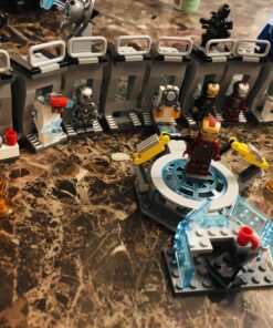 LEGO Marvel Avengers Iron Man Hall of Armor 76125 Building Kit, Tony Stark Iron Man Suit Action Figures (524 Pieces) Standard 43 C1rvslkeYWS