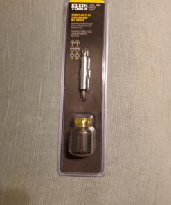 Klein Tools 32561 Multi-Bit Screwdriver / Nut Driver, 6-in-1 Stubby Screwdriver with 2 Phillips, 2 Slotted Bits, 2 Nut Drivers 51 C1sqPQeml4S