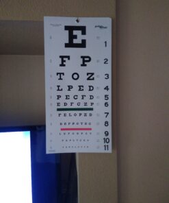 Graham-Field 1240 Grafco Snellen Eye Chart, Plastic with Non-Reflective Matte Finish, 22" x 11" 3 C1ssR7ie7WS
