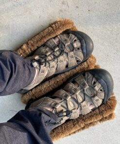 Rubber-Cal "Herringbone" Coir Boot Scraper Brush, 2.5 by 12 by 13-Inch (10-100-009), Tan 25 C1stt7 5LHS