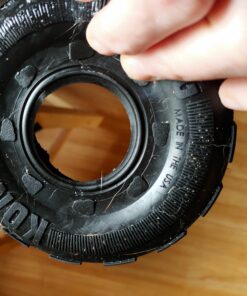 KONG Tires - Durable Dog Chew Toy - Durable Rubber Dog Toy & Treat Dispenser for Power Chewers - Tough Chew Toy for Fetch - Rubber Tire Chew Toy - Medium/Large Dogs Standard Packaging 32 C1u08zBRsKS