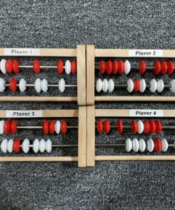 hand2mind Mini 20 Bead Wooden Rekenrek, Abacus for Kids Math, Math Manipulatives Kindergarten, Counting Rack for Kids, Counters for Kids Math, Educational Toys for Elementary Kids (Set of 4) Games Set of 4 21 C1uRuCI2IMS