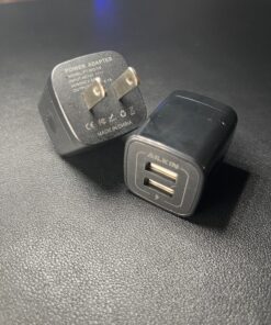 USB Wall Charger, Ailkin 2.1A Dual Port Portable Universal USB Wall Charger Adapter Box for iPhone 15 14 13 12 Mini Pro Max SE 11 XS XR X Plus, Samsung Galaxy A04S A14 S22 S21, Google Pixel 7 7a 6 6a Pure Black 22 C1uYnaT61 S