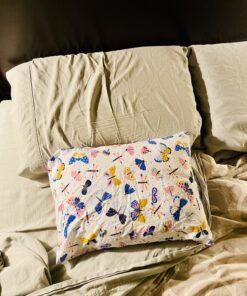 Dreamtown Kids Toddler Pillow & Pillowcase, Hypoallergenic, Plush, Made in USA, Ideal for Crib, Bed & Travel. Soft & Breathable for Safe, Cozy Sleep. Perfect for Boys and Girls - Ages 2+, Butterfly Butterfly’s 23 C1vNyS7gUsS 1