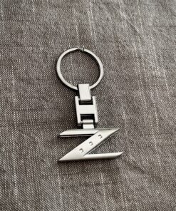 iJDMTOY Chrome Polished Ally Metal Letter Z Key Chain Ring Compatible With Nissan 240ZX 280ZX 300ZX 350Z 370Z Z Car 27 C1wwG0ZQd1S