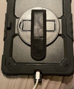 New iPad 9th/8th/7th Generation Case 2021/2020/2019 10.2 Inch with Tempered Glass Screen Protector & Pencil Holder | Rugged Protective Kids iPad 10.2 Case Cover w/Stand Hand Shoulder Strap |Black Black 63 C1x4yVpt3JS