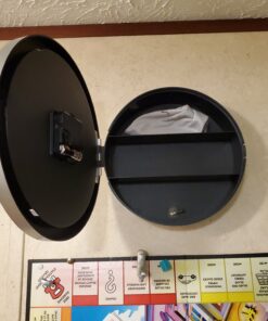 Clock Safe:10-Inch Battery-Operated Analog Clock with Hidden Wall Safe for Jewelry, Cash, Valuables, and More by Trademark Home (Silver) 33 C1xPWEkGlMS