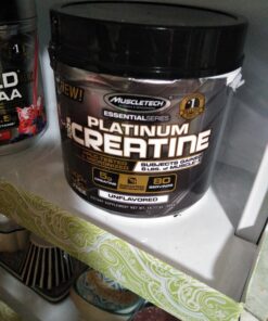 Creatine Monohydrate Powder | MuscleTech Platinum | Pure Micronized | Muscle Recovery + Builder for Men & Women | Workout Supplements | Unflavored (80 Servings) 80 Servings 56 C1xUF LI2bS