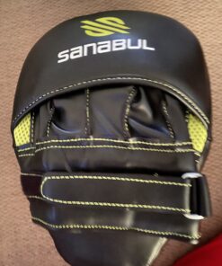 Sanabul Essential Curved Punching Mitts for Boxing and MMA | Ultimate Boxing Mitts & Pads Training Gear for Athletes | High-Performance Focus Mitts Muay Thai Pads for Sparring & Training Boxing Pads Black/Green 15 C1yZSoUNb4S 1