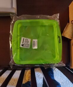 TitanOwl Silicone Deep Dish Tray Container Cake Pan Approx 8"x8", Baking Bakeware Brownie 1 Green 13 C1zKw8OqoGS