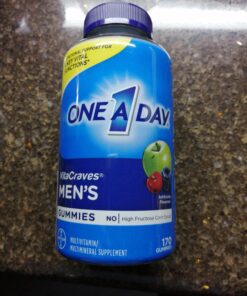 One A Day Men’s Multivitamin Gummies, Multivitamin for Men with Vitamin A, C, D, E, Calcium & More To Support Healthy Muscle Function, Gummies, 230 Count 34 D10RWksVCJS