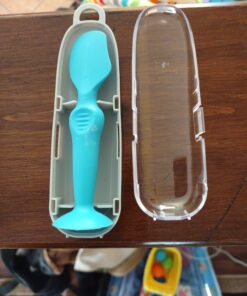 Dr. Talbot's Diaper Cream Brush for Babies - Diaper Rash Cream Applicator with Suction Base and Hygienic Case - Mini Size - Aqua Blue 37 D12h9rsBqCS