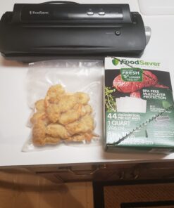 FoodSaver Vacuum Sealer Bags for Airtight Food Storage and Sous Vide, 1 Quart Precut Bags (44 Count) 44 quart bag PDP FFP 24 D14jTRmHQaS