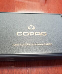 Copag 1546 Design 100% Plastic Playing Cards, Poker Size Black/Gold (Jumbo Index, 1 Set) Jumbo Index 29 D15Fhn7cSeS