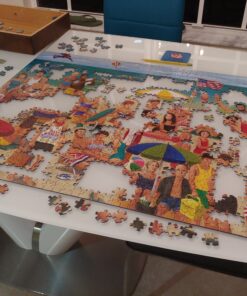 White Mountain Puzzles What A Beach - 1000 Piece Jigsaw Puzzle 3 D1Ie K045KS