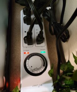 BN-LINK 8 Outlet Surge Protector with Mechanical Timer (4 Outlets Timed, 4 Outlets Always On) - White 47 D1SltDaN29S