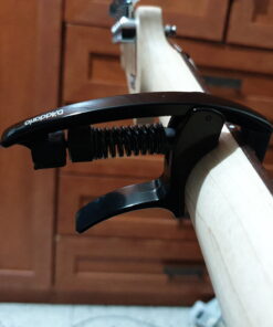 D'Addario Accessories Guitar Capo – NS Tri Action - For 6-String Electric and Acoustic Guitars – Micrometer Tension Adjustment for Buzz-Free, In-Tune Performance – Integrated Pick Holder, Black (PW-CP-09) Tri-Action Capo 31 D1eb74HeMlS