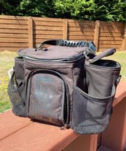 Meal Prep Bag ISOBAG 3 Meal Insulated Lunch Bag Cooler with 6 Stackable Meal Prep Containers, 2 Ice Pack ISOBRICKS, and Shoulder Strap - MADE IN USA (Blackout) 3 Meal Isobag Blackout 33 D1fhHEYkPhS