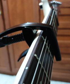 D'Addario Accessories Guitar Capo – NS Tri Action - For 6-String Electric and Acoustic Guitars – Micrometer Tension Adjustment for Buzz-Free, In-Tune Performance – Integrated Pick Holder, Black (PW-CP-09) Tri-Action Capo 32 D1g2FmPEl4S