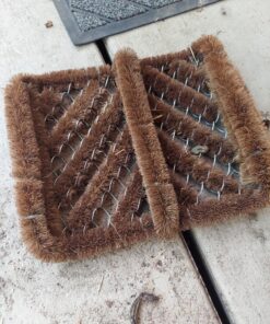 Rubber-Cal "Herringbone" Coir Boot Scraper Brush, 2.5 by 12 by 13-Inch (10-100-009), Tan 24 D1m51WLT7QS