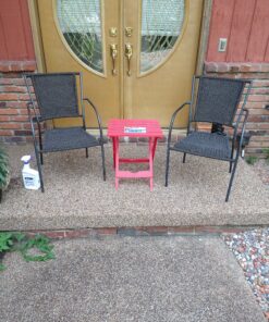 Adams Manufacturing 8500-26-3700 Plastic Quik-Fold® Side Table, Cherry Red 24 D1qhPutvgHS