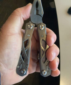 Gerber Gear Suspension 12-in-1 Needle Nose Pliers Multi-tool with Tool Lock - Multi-Plier, Wire Cutter, Crosspoint and Flathead Screwdriver Set, Small Scissors - EDC Gear and Equipment - Gray Grey 49 D1yOImQffES