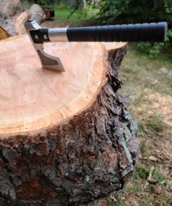 SOG Camp Axe- Compact Camping and Survival Hatchet/Hammer Tool with Sheath and 3.1 Inch Bushcraft Axe Edge (CH1001-CP) 43 E1qPavM1nS