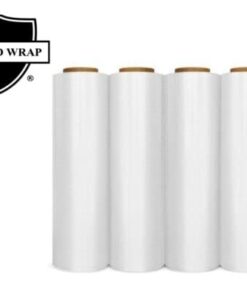 Alternative view of PSBM Stretch Wrap, 4 Pack, 18 Inch x 1500 Feet, 47 Gauge, Clear Plastic Cling, Cast Hand Stretch Film Rolls for Packaging Moving Packing Pallets 47 GA