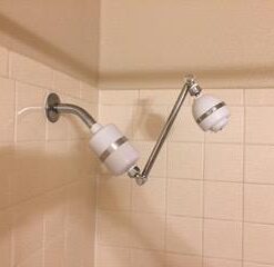 Adjustable Shower Arm Extension 10" Long - Stainless Steel Chrome Finish - The Only Arm Designed With a GEAR JOINT That Won't Slip! Our Long Shower Extender Pipe Can Hold A Rainfall Shower Head System 30 2180FJVRePL