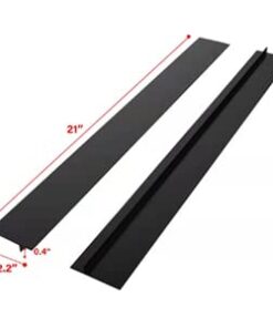 CozyKit Silicone Kitchen Stove Counter Gap Cover Long & Wide Gap Filler (2 Pack) Seals Spills Between Counters, Stovetops, Washing Machines, Oven, Washer, Dryer - Heat-Resistant and Easy Clean (Black) Black 23 2195tFNGflL