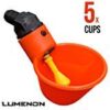 Lumenon Drinker Cups for Backyard Chicken Flock Automatic Poultry Watering System (5 Cups) 50 21D07g9HvQL