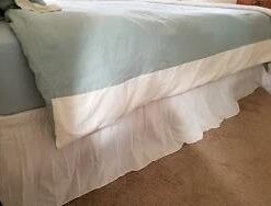 Biscaynebay Wrap Around Bed Skirts for Queen Beds 15" Drop, Ivory Adjustable Elastic Dust Ruffles Easy Fit Wrinkle & Fade Resistant Silky Luxurious Fabric Machine Washable Queen-15" Drop 33 21KrW0rH7gL