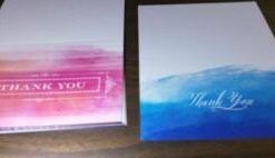Ombre Watercolor Thank You Note Cards / 36 Greeting Card Set With Envelopes / 6 Colorful Thank You Designs Ombre Watercolor 30 21LTvM9uK2L