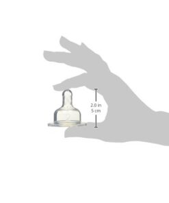 Dr. Brown's Original Wide-Neck Nipple, Level 2 (3m+), 6-Pack 17 21MTOpnUZHL