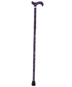Purple Majesty Adjustable Folding Designer Derby Cane with Retractable Ice tip 16 21PaDW1RisL
