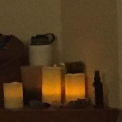 LED Lytes Timer Remote Control Flameless Candle Set, 3 Flickering Candles, 3 in Wide by 4, 5, 6 in Tall, Real Ivory Wax and Amber Flame, Home Decor, Large Battery Powered for Gifts for Mom Round Ivory Wax and Amber Flame 46 21R2gelmhIL