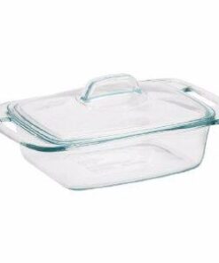 Pyrex Easy Grab 2-Qt Glass Casserole Dish with Lid, Tempered Glass Baking Dish with Large Handles, Dishwashwer, Microwave, Freezer and Pre-Heated Oven Safe 2 QT 37 21SC7cIRvwL