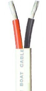 16/2 AWG Duplex Tinned Marine Wire, Red/Black 50 Feet
