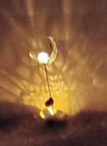 HOMEIMPRO Moon Solar Garden Lights Outdoor Stakes, Waterproof Crackle Glass Metal Decorative Lights for Lawn, Patio Accessories, Yard Decor, Christmas Gift (Bronze) 38 21XuvJR z0L